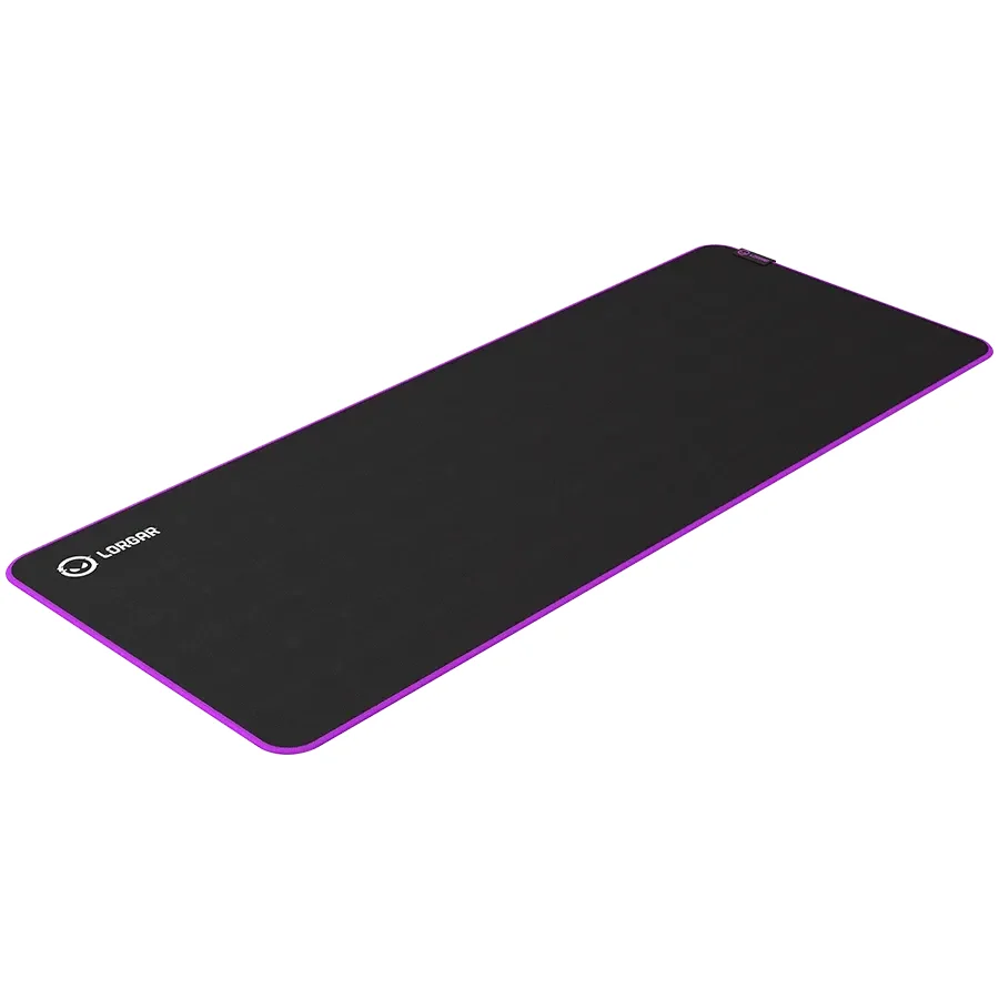 LORGAR Multispandex mousepad з purple rubber, Чорний