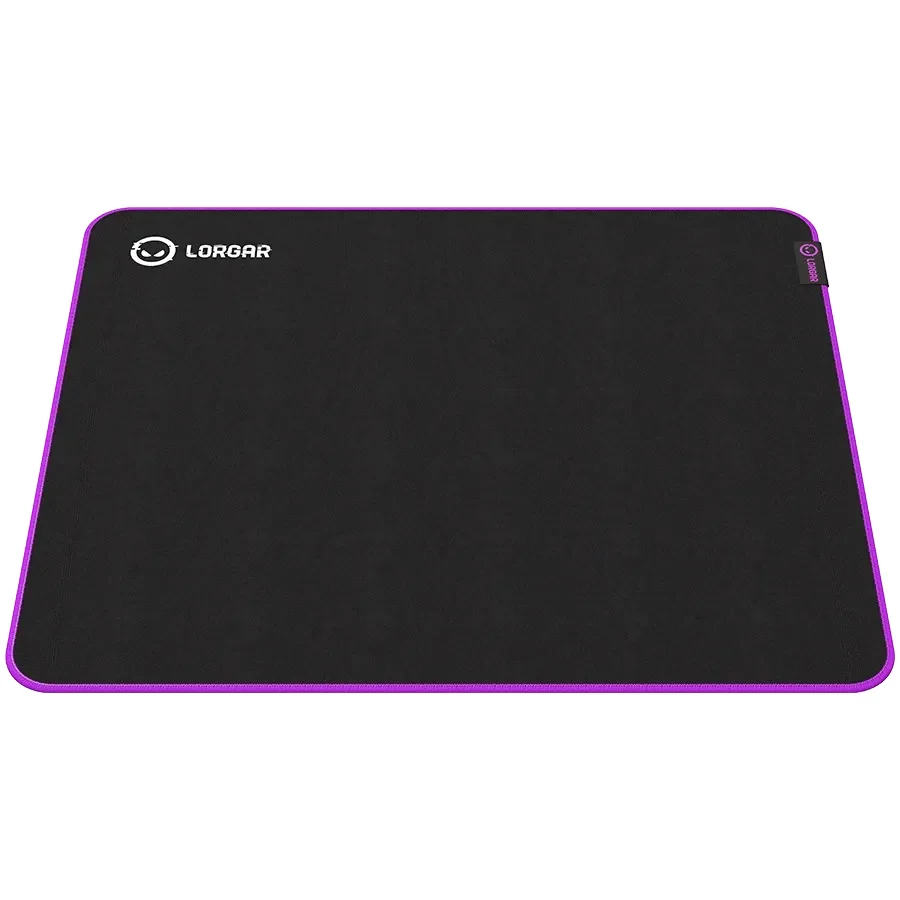 LORGAR Multispandex mousepad з purple rubber, Чорний