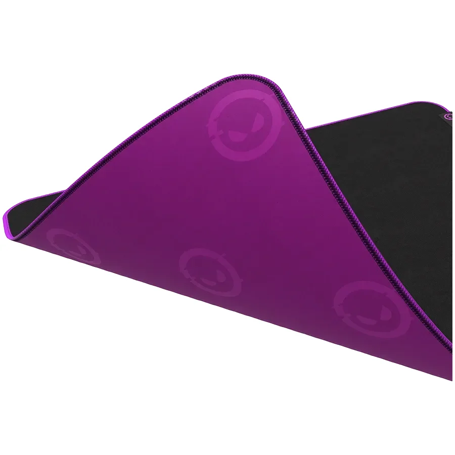 LORGAR Multispandex mousepad з purple rubber, Чорний