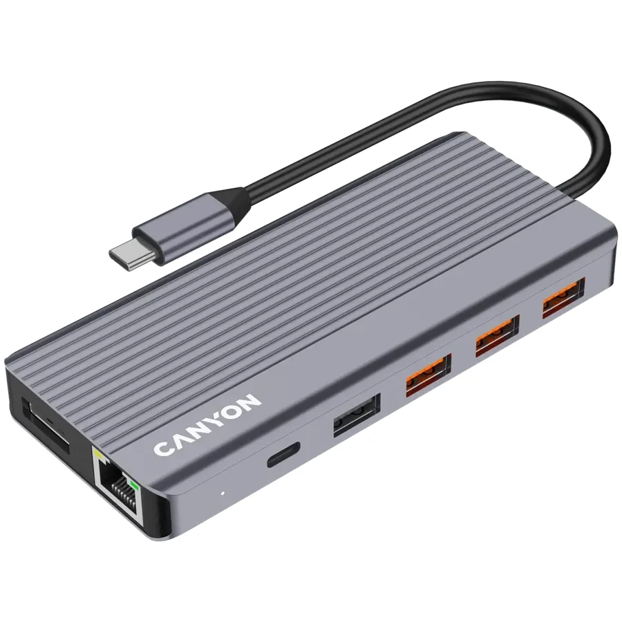 CANYON 13in1 USB C hub, Сірий