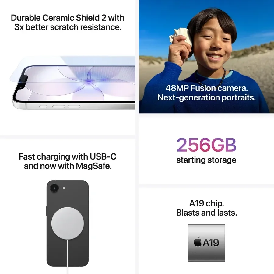 iPhone 17e, 256 ГБ, White