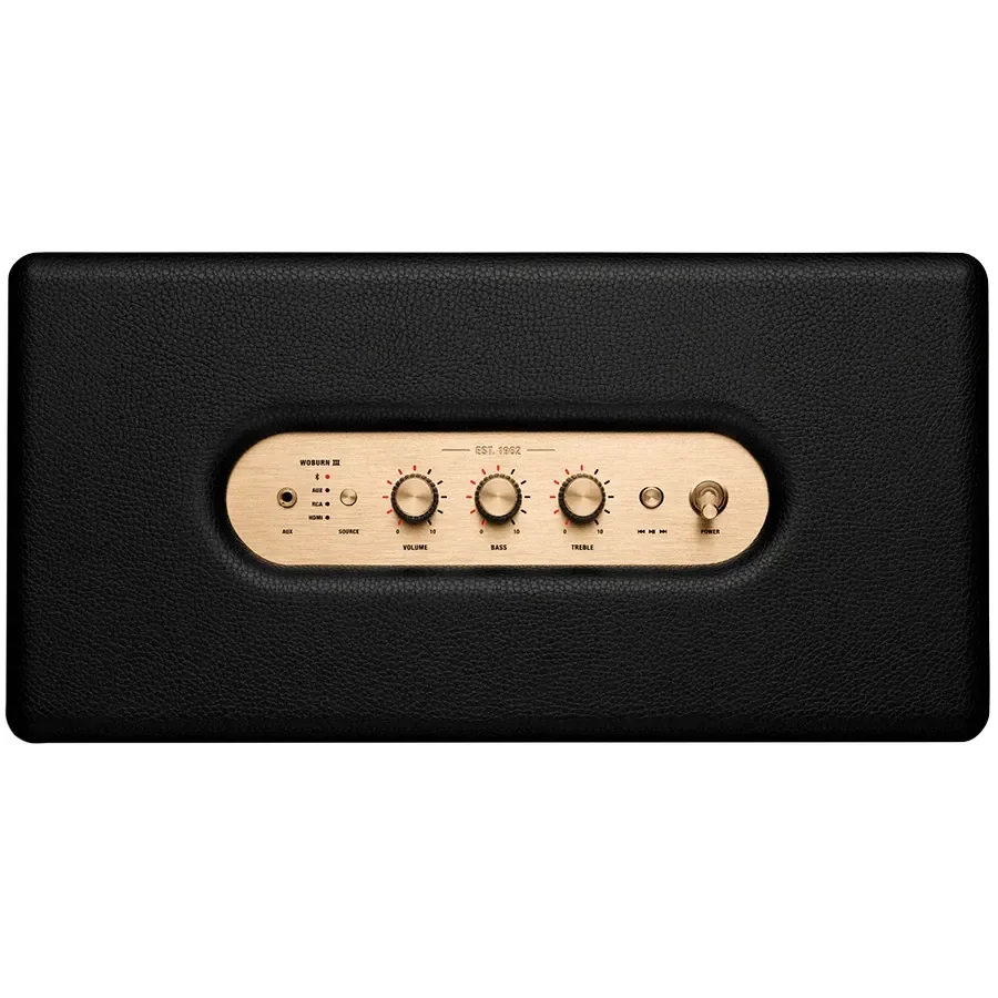 MARSHALL Портативна акустична система Woburn III Bluetooth, Чорний