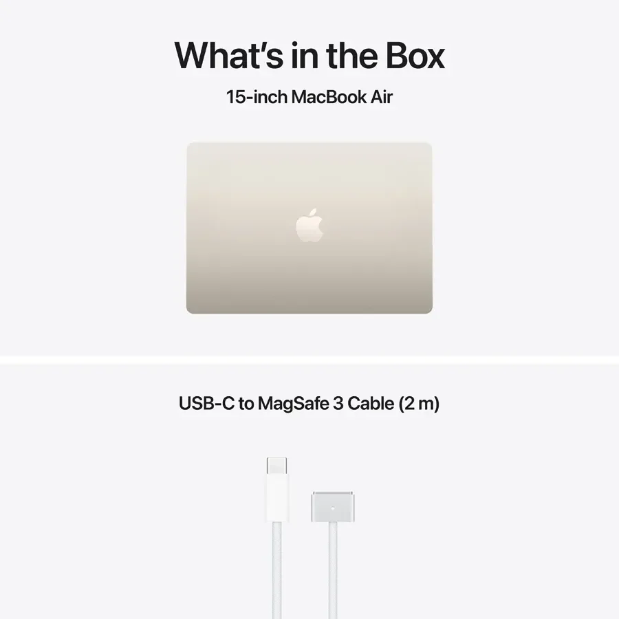 MacBook Air 15.3-inch  M5 (10C CPU/10C GPU), 24 ГБ, 1 ТБ, Сяюча зірка