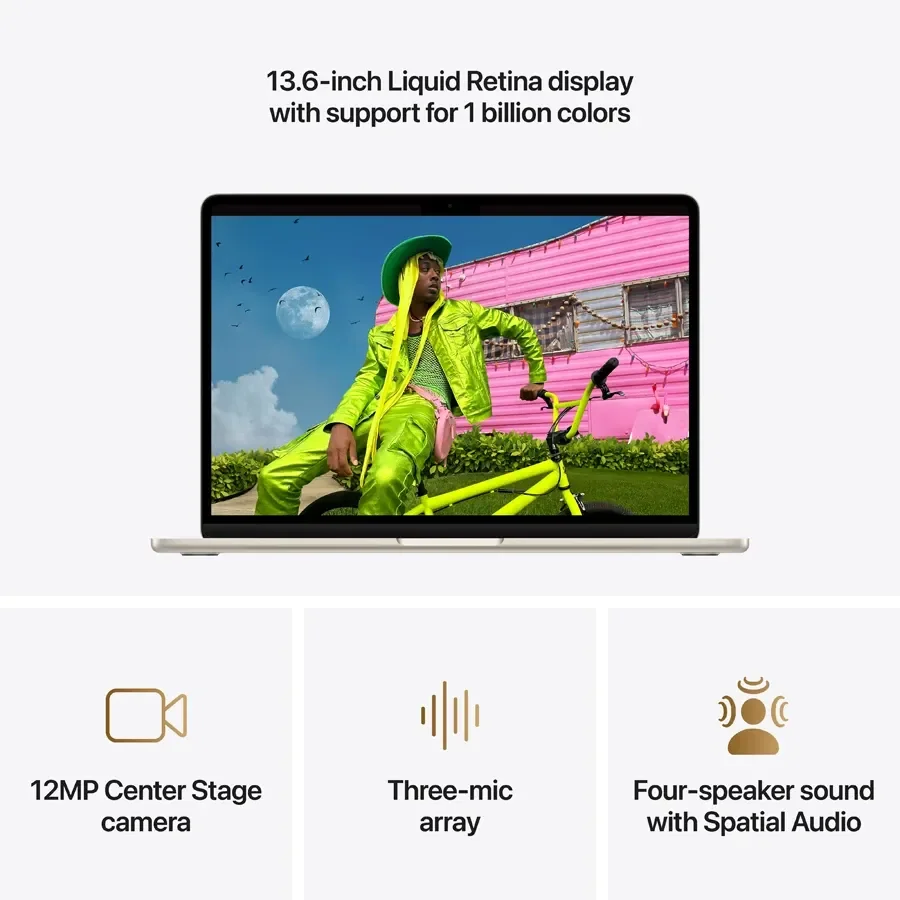 MacBook Air 13.6-inch  M5 (10C CPU/10C GPU), 24 ГБ, 1 ТБ, Сяюча зірка