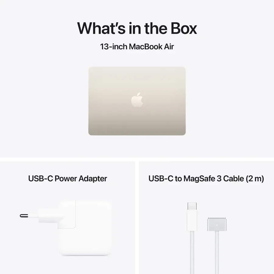 MacBook Air 13.6-inch  M5 (10C CPU/10C GPU), 24 ГБ, 1 ТБ, Сяюча зірка