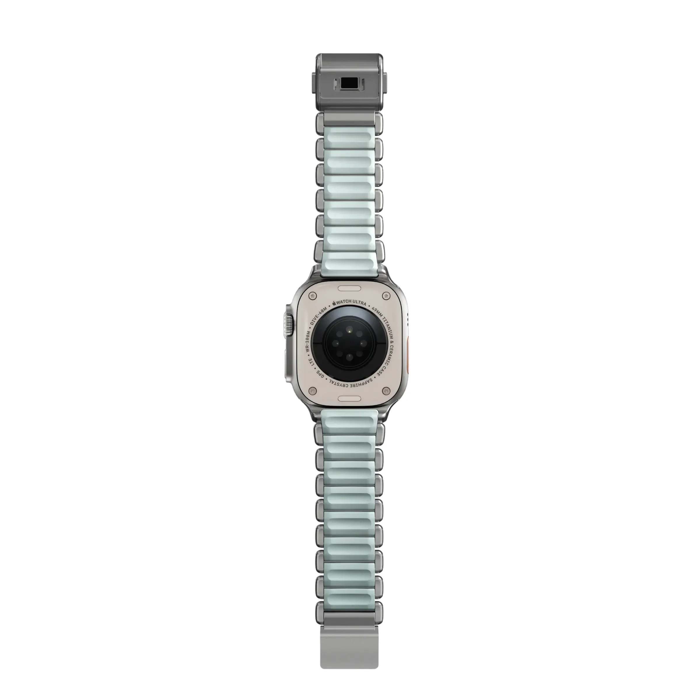 NOMAD Ремінець  for Apple Watch 44/45/46/49 mm, Natural/IcyBlueGlow