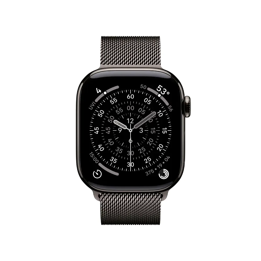 Apple Watch Series 11 GPS + Cellular,  Slate Milanese Loop, 42mm, Slate Titanium