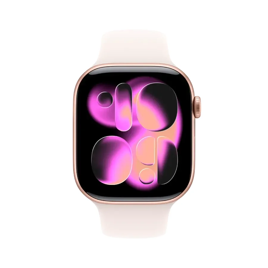 Apple Watch Series 11 GPS,  Light Blush Sport Band, M/L, 46mm, Rose Gold Aluminium