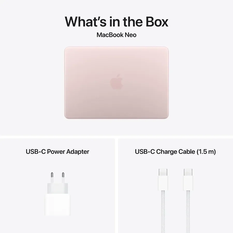 MacBook Neo 13-inch  A18 Pro (6C CPU/5C GPU), 8 ГБ, 512 ГБ, Blush
