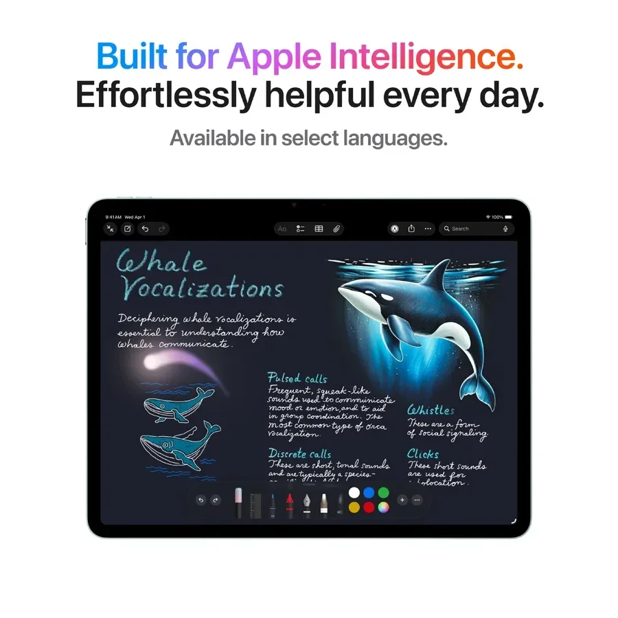 iPad Air 11 M4, 1 ТБ Wi-Fi 2026, Синій