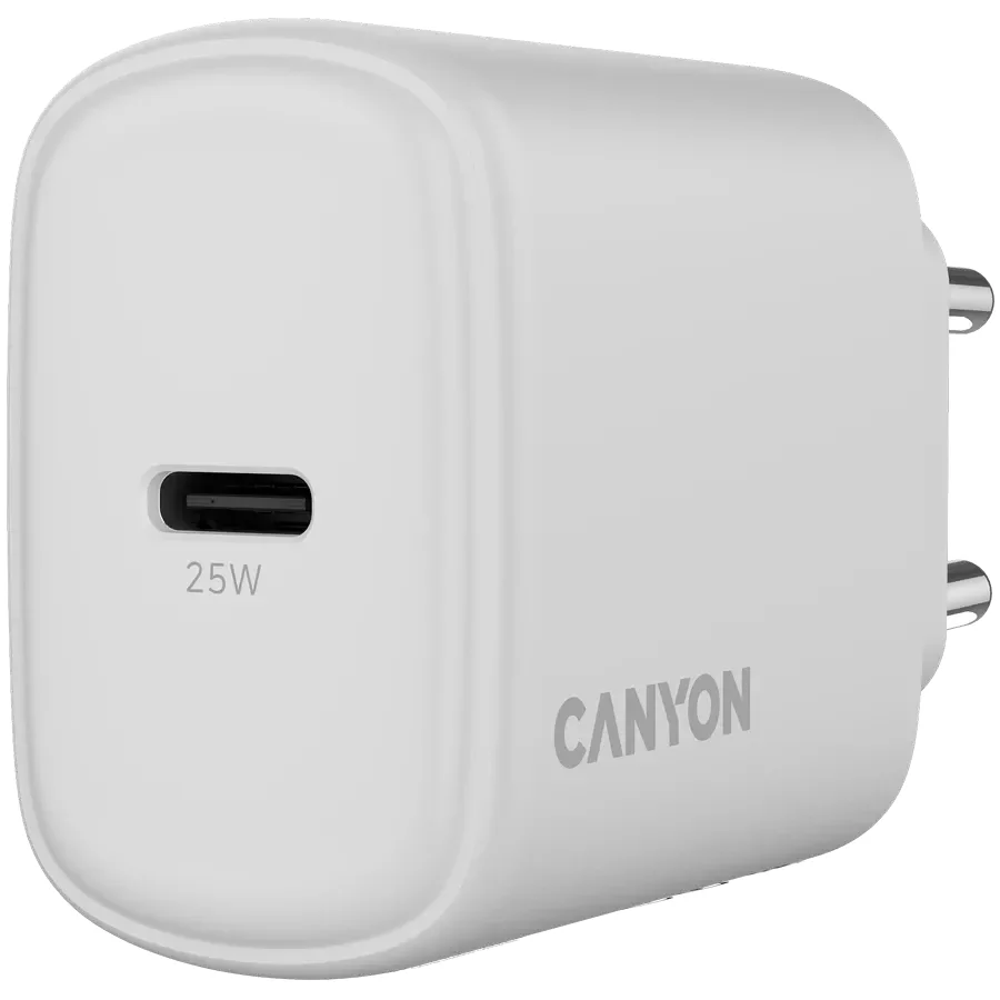 CANYON Адаптер живлення OnCharge 250 1*USB-C 1*USB Тип C, 25 Ват