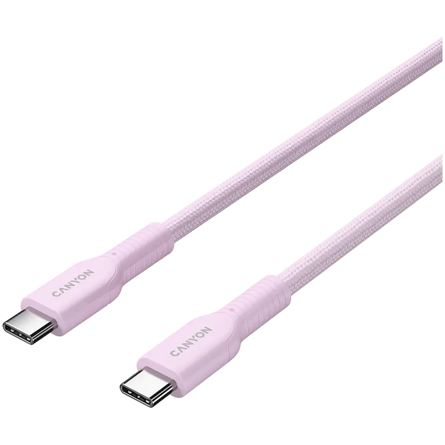 CANYON USB-C to USB-C Cable , Рожевий, 1м