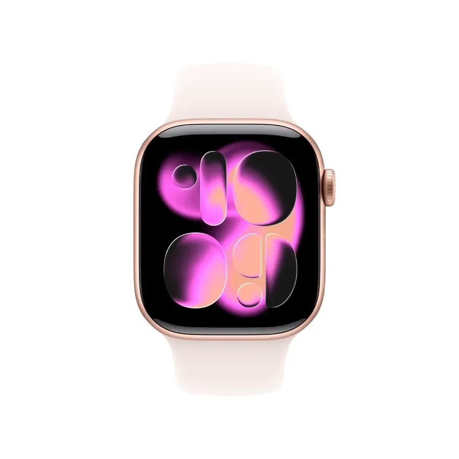 Apple Watch Series 11 GPS + Cellular,  Light Blush Sport Band, S/M, 42mm, Rose Gold Aluminium