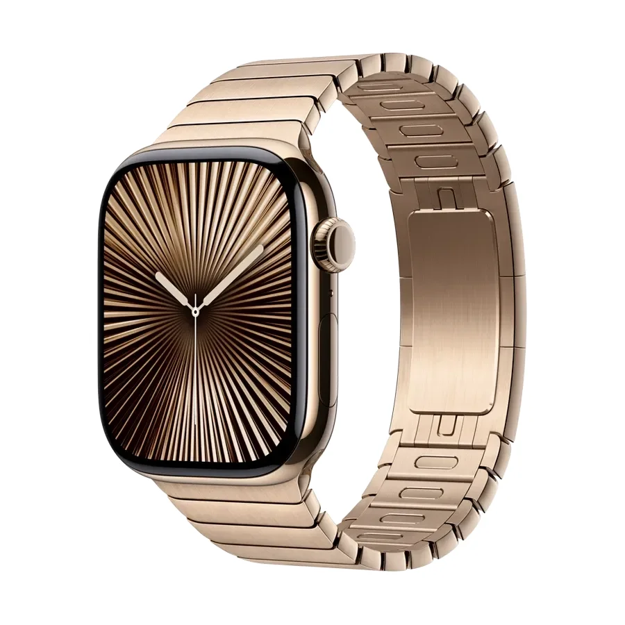 Apple 46mm Link Bracelet Band Extension Link Bracelet Золотий за Apple Watch 44 mmApple Watch 45 mmApple Watch 46 mmApple Watch 49 mm 44/46 mm