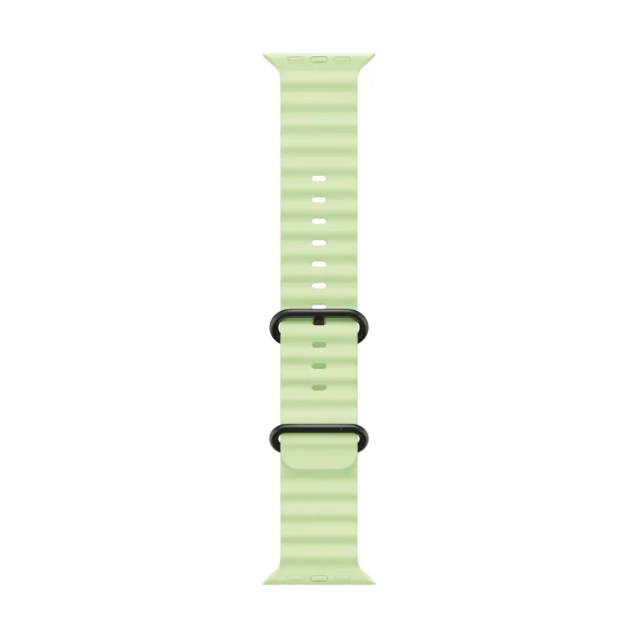Apple 49mm Ocean Band Ремінець Ocean Band Neon Green за Apple Watch 44 mmApple Watch 45 mmApple Watch 46 mmApple Watch 49 mm 44/45/46/49 mm