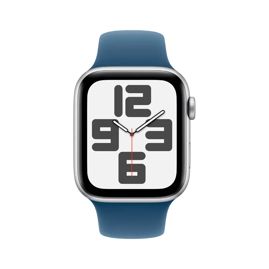 Apple Watch SE GPS Gen.2 (2024),  Denim Sport Band, M/L, 40mm, Silver
