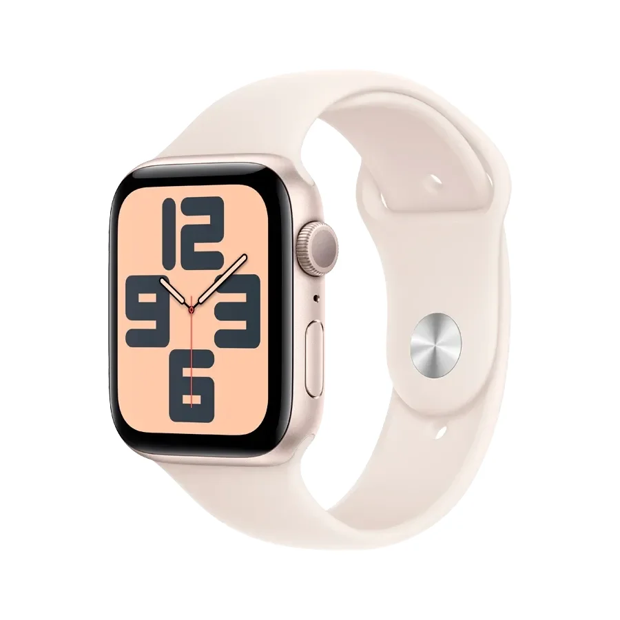 Apple Watch SE GPS Gen.2 (2024), Starlight Sport Band, M/L, 44mm, Starlight