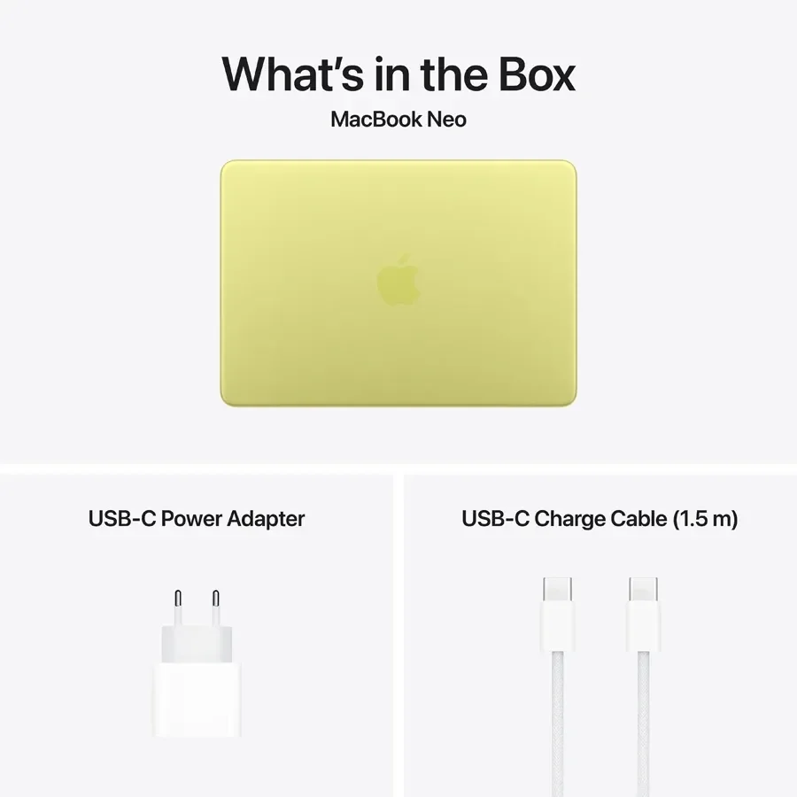 MacBook Neo 13-inch  A18 Pro (6C CPU/5C GPU), 8 ГБ, 256 ГБ, Citrus