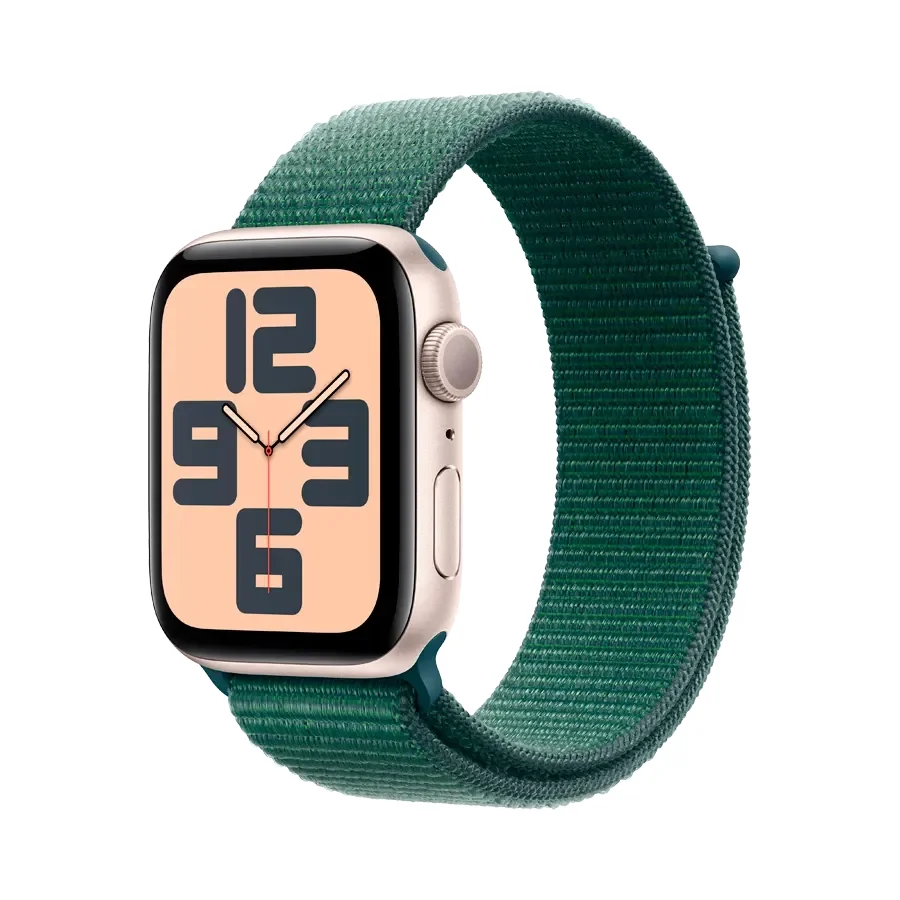 Apple Watch SE GPS Gen.2 (2024),  Lake Green Sport Loop, 44mm, Starlight