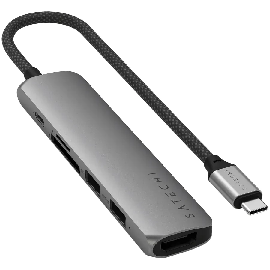 SATECHI Slim 6 Multiport, Космічний сірий