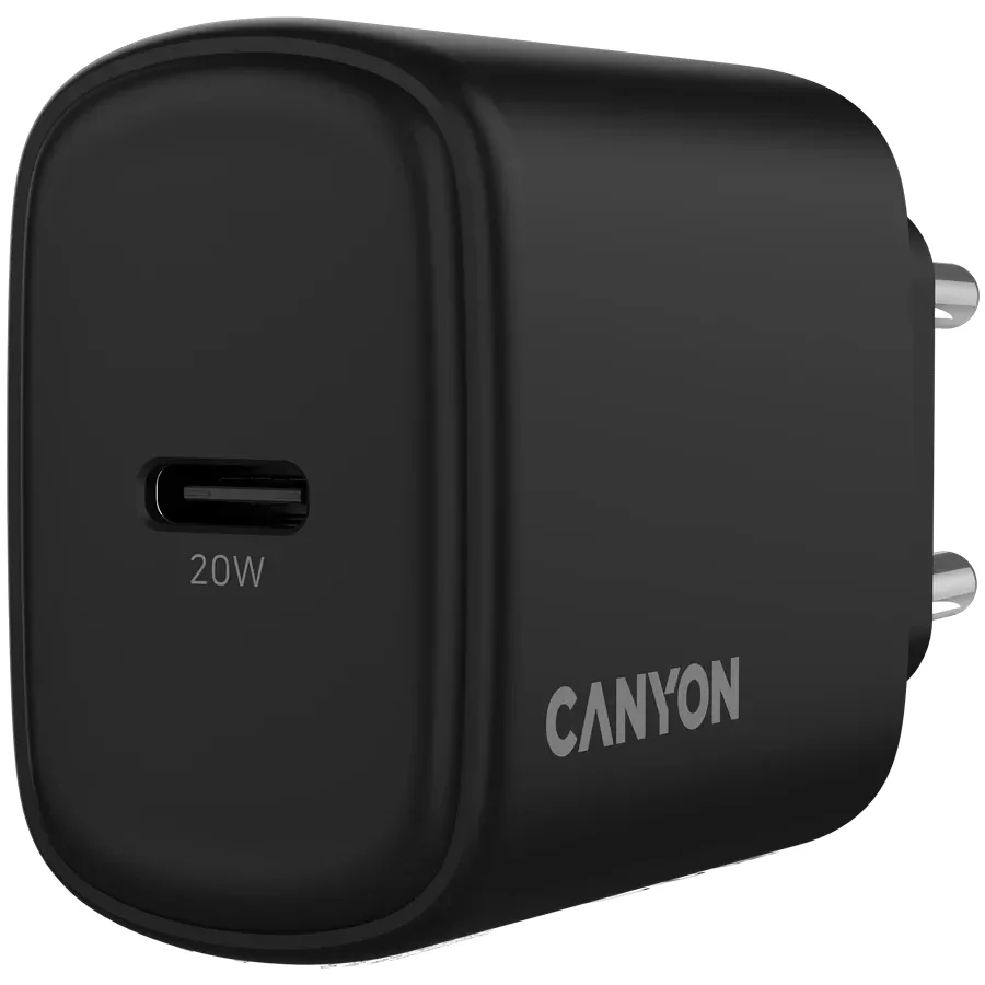 CANYON Адаптер живлення OnCharge 200 1*USB-C 1*USB Тип C, 20 Ват